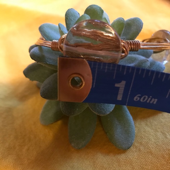 Bourbon And Boweties Gold Wrap Bangle Bracelet - Picture 8 of 8